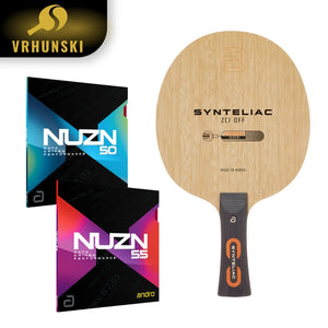 ANDRO Supreme Precision vrhunski namiznoteniški lopar z lesenim delom Synteliac ZCI ter oblogama NUZN 55 in NUZN 50